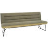 SITZBANK in Metall, Textil Grün, Schwarz  - Schwarz/Grün, Design, Textil/Metall (218/89/68cm) - Dieter Knoll