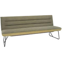 SITZBANK in Metall, Textil Grün, Schwarz  - Schwarz/Grün, Design, Textil/Metall (218/89/68cm) - Dieter Knoll