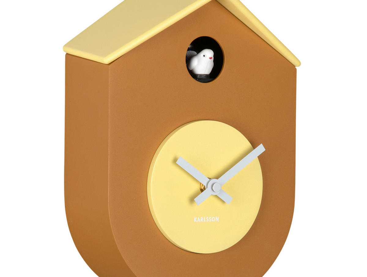 WANDUHR   - Hellgelb, Basics, Kunststoff (17,5/9/33cm) - Karlsson