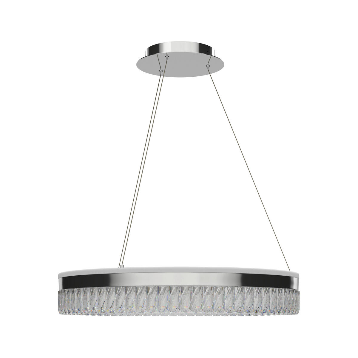 LED-HÄNGLAMPA Bunda 60/150 cm  - klar, Design, metall/glas (60/150cm) - Glandor