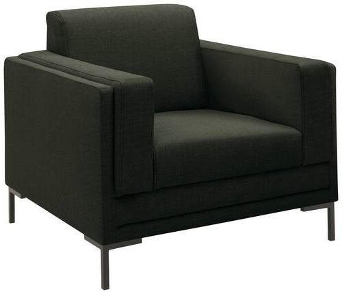 SESSEL Webstoff Dunkelgrün    - Dunkelgrün/Silberfarben, Design, Textil/Metall (97/82/90cm) - LOOKS by W.Joop