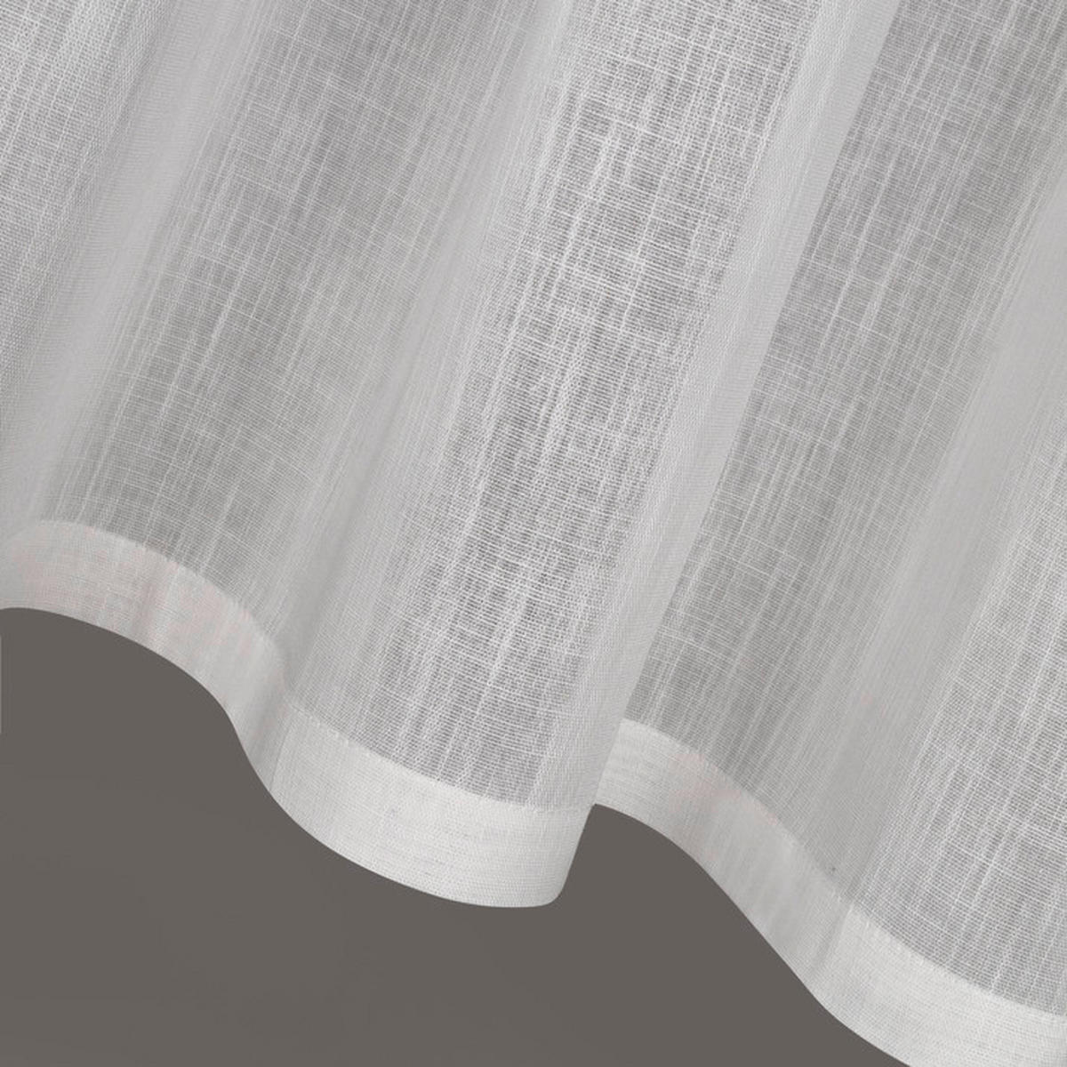 KURZGARDINE   150/50 cm   - Weiß, Basics, Textil (150/50cm)