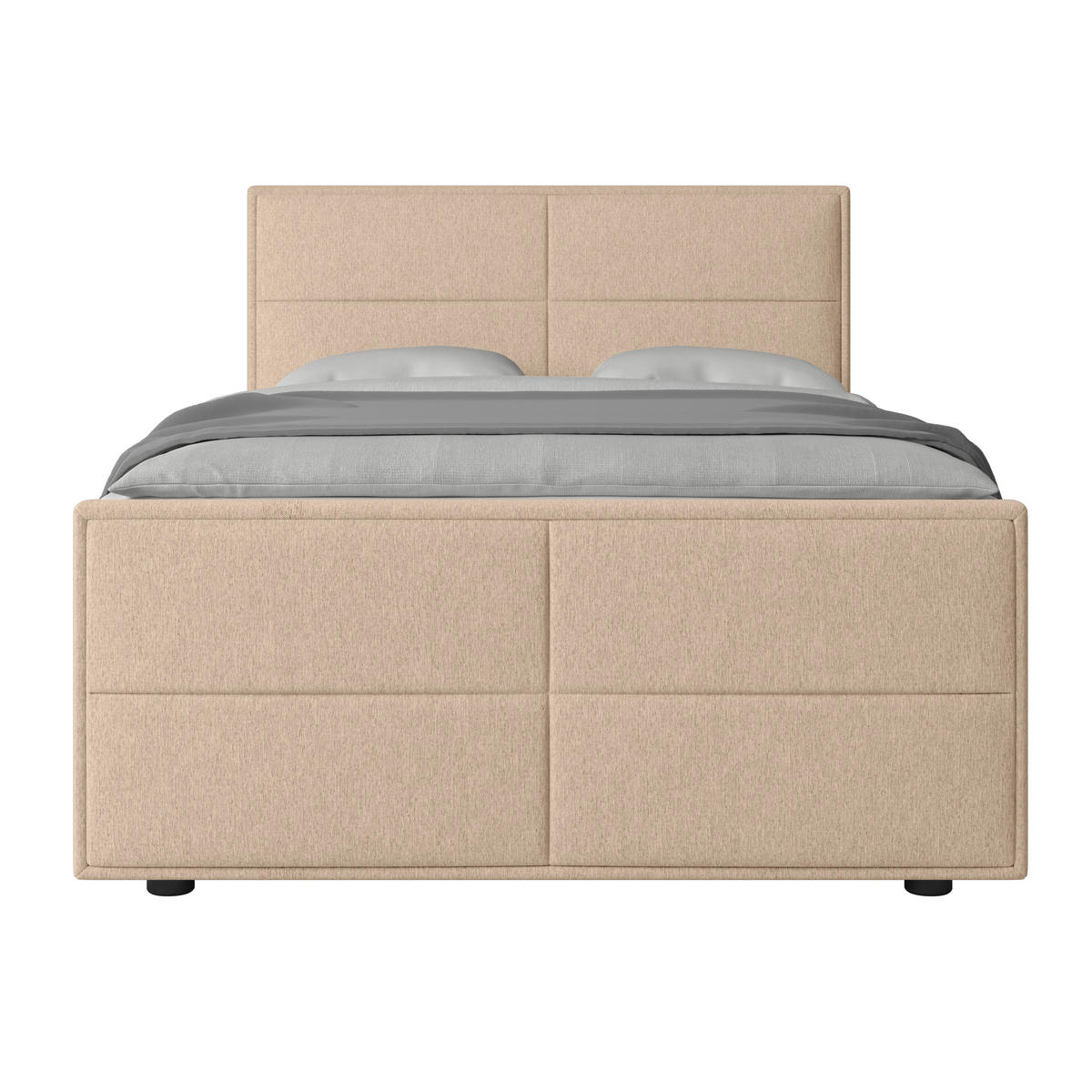 BOXSPRINGBETT 120/200 cm  in Naturfarben  - Naturfarben, Modern, Holz/Kunststoff (120/200cm) - MID.YOU
