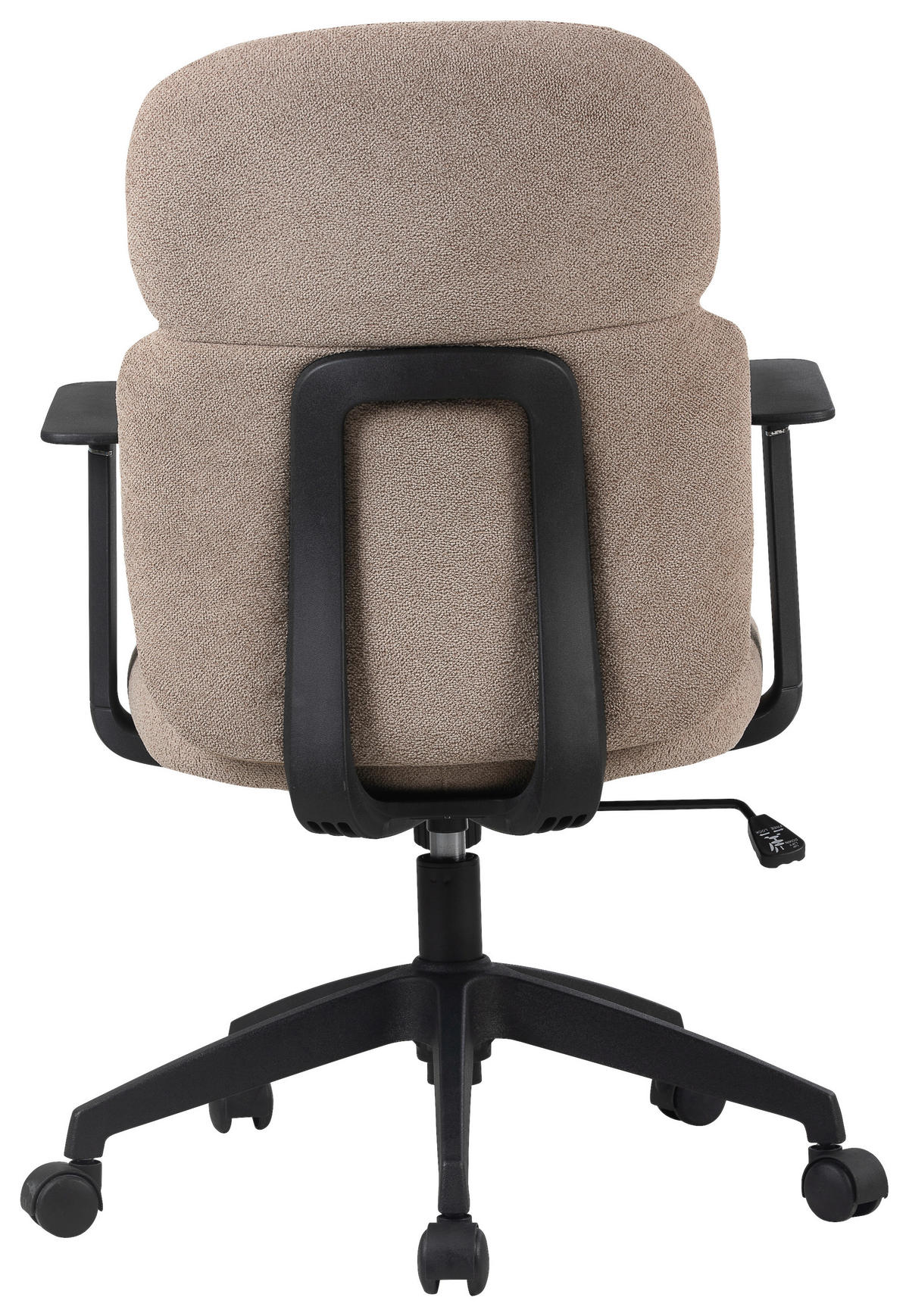 OTOČNÁ ŽIDLE, tkaná látka, černá, světle hnědá - černá/světle hnědá, Design, textil/plast (60/93,5-101/57cm) - Modante