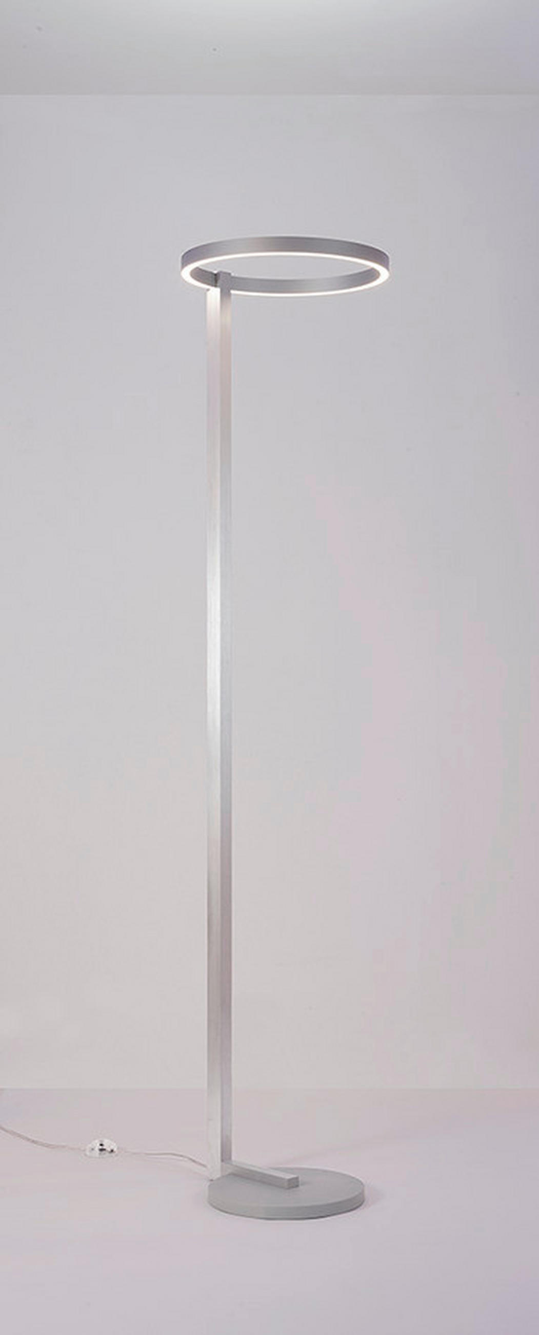 LED-STEHLEUCHTE  40/180 cm    - Alufarben, Design, Metall (40/180cm) - Escale