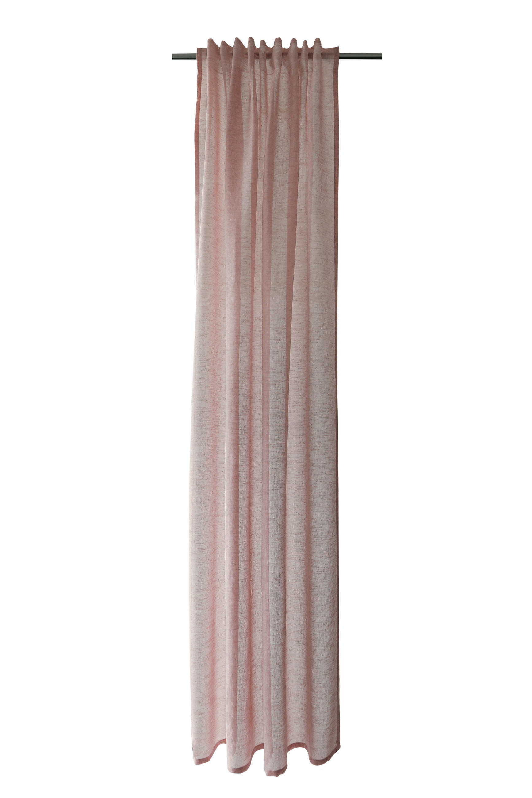 SCHLAUFENSCHAL  blickdicht  140/245 cm   - Hellrosa, Basics, Textil (140/245cm)