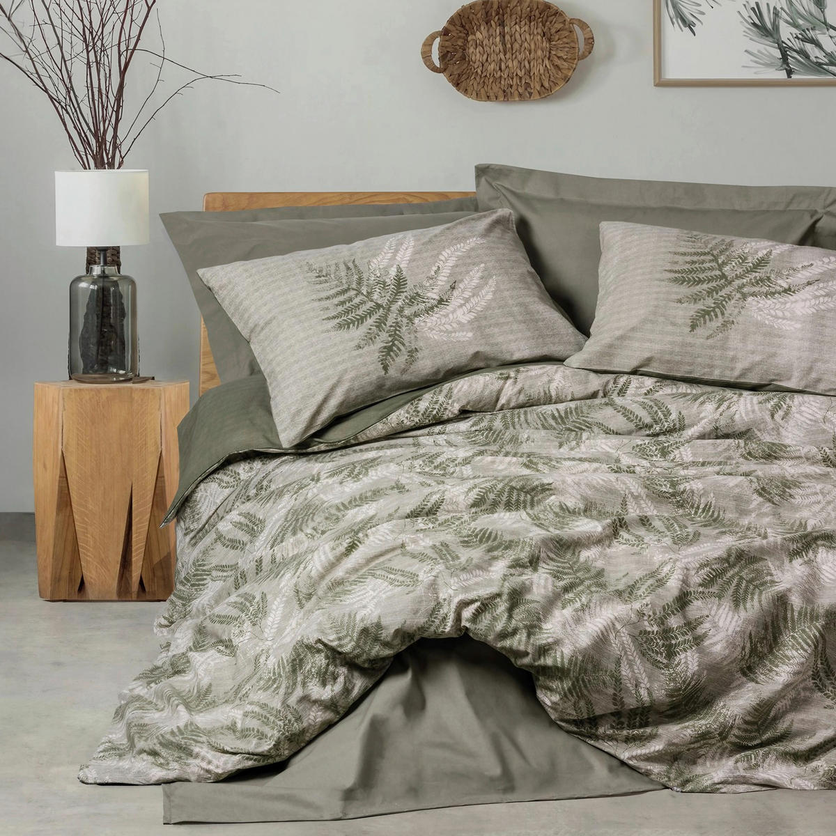 BETTWÄSCHE 155/220 cm  - Smaragdgrün, Basics, Textil (155/220cm)