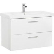 WASCHTISCHKOMBI 80/57/48 cm - Chromfarben/Weiß, KONVENTIONELL, Keramik/Holzwerkstoff (80/57/48cm) - Xora