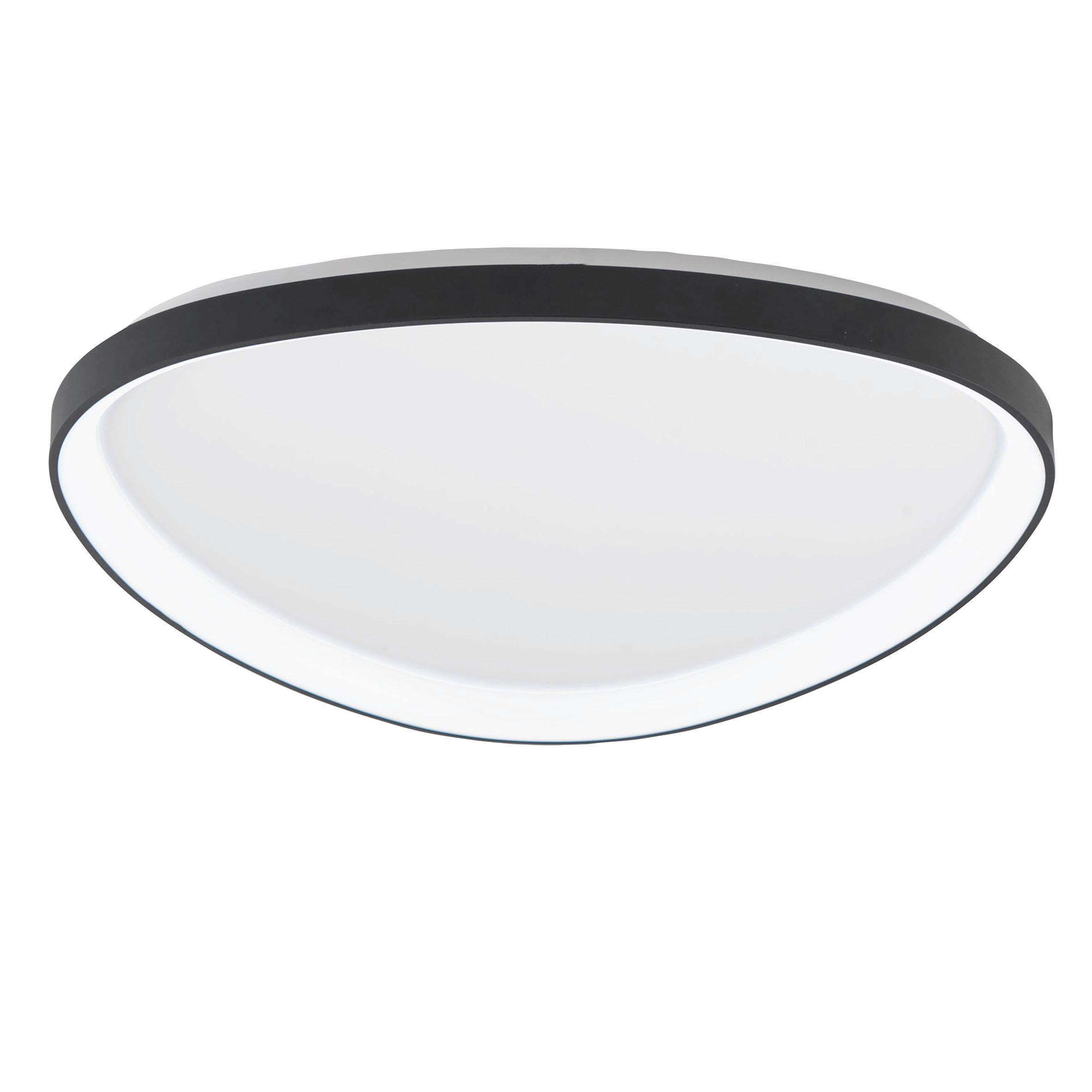 LED-DECKENLEUCHTE Quirk 80/7 cm  - Goldfarben, Design, Kunststoff/Metall (80/7cm)