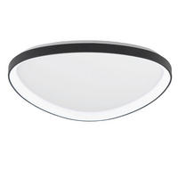 LED-DECKENLEUCHTE Quirk 80/7 cm  - Goldfarben, Design, Kunststoff/Metall (80/7cm)