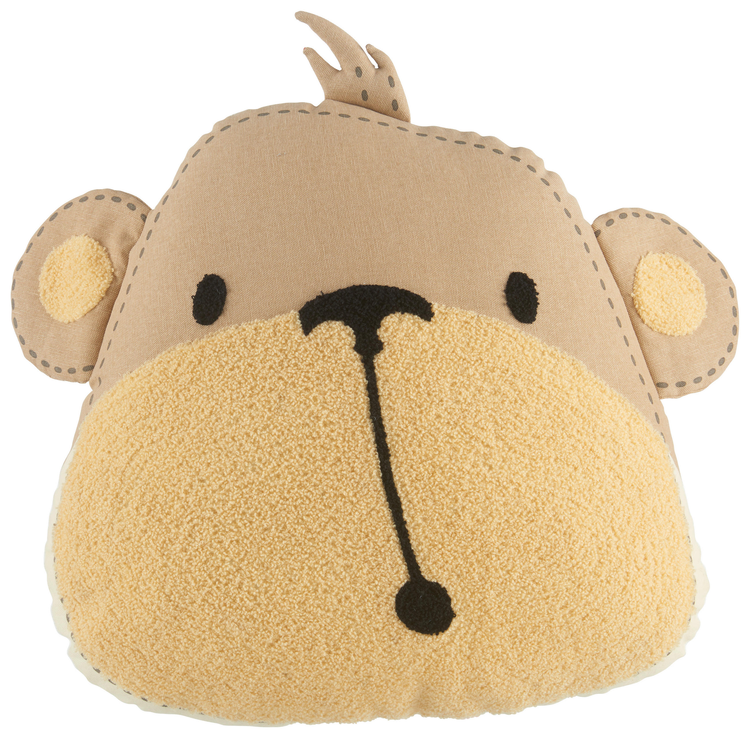 DĚTSKÝ POLŠTÁŘ, 45/45 cm - hnědá, Basics, textil (45/45cm) - Patinio