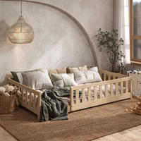 BODENBETT. 120/200 cm  in Naturfarben  - Naturfarben, MODERN, Holz/Holzwerkstoff (120/200cm) - P & B
