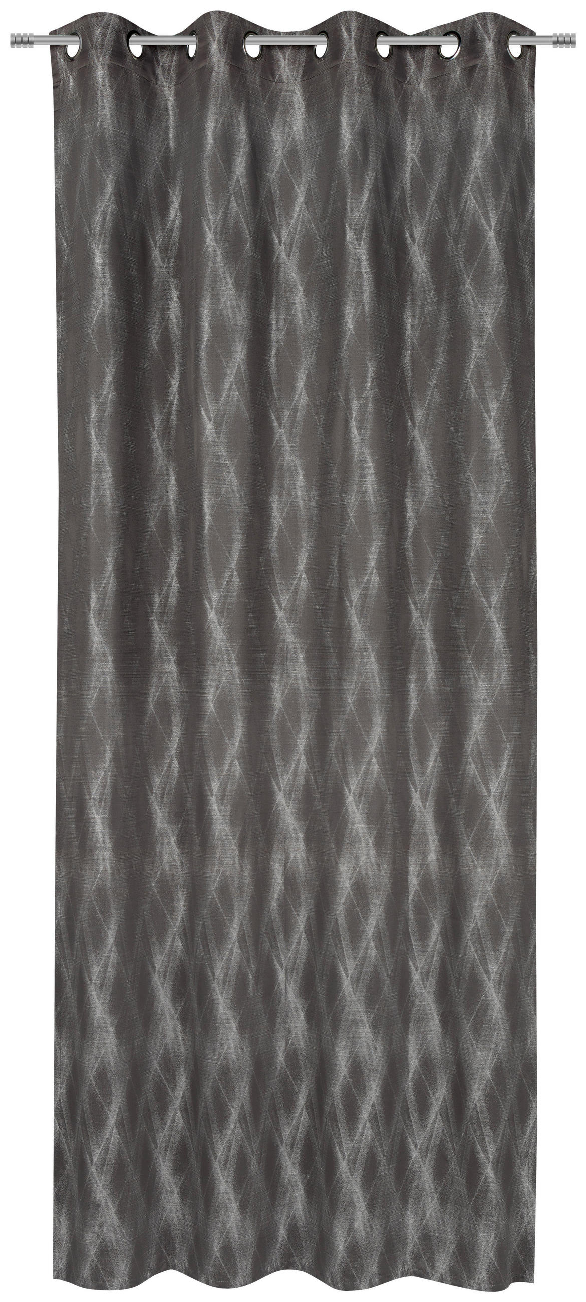 ÖSENSCHAL Narvik blickdicht 135/250 cm   - Grau, Design, Textil (135/250cm) - Ambiente
