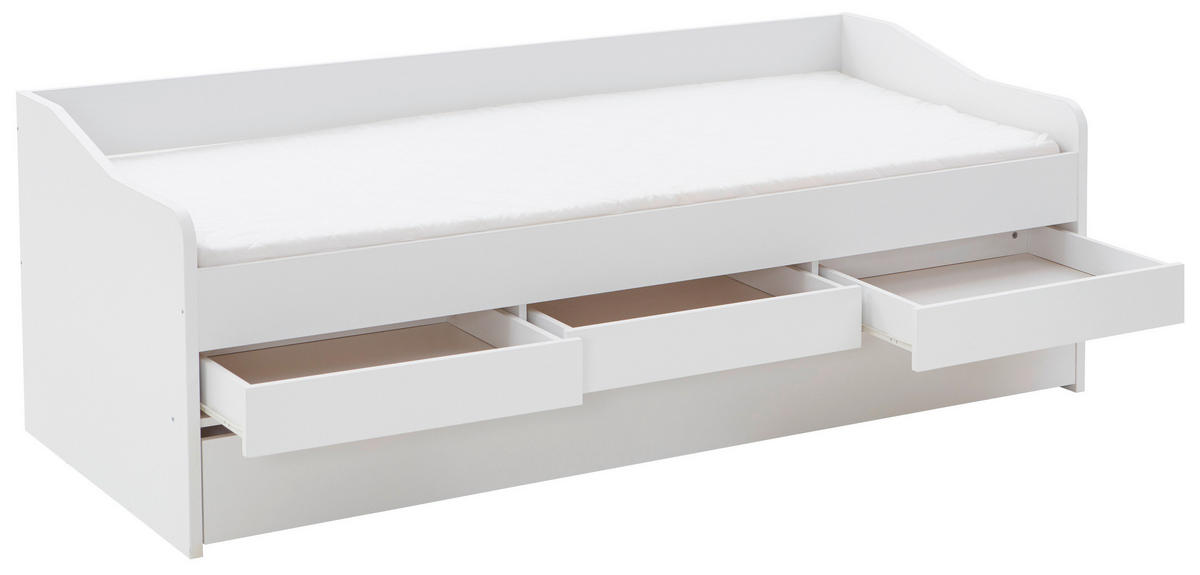 KREVET ZA DJECU/JUNIORE  bijela   - bijela, Moderno, drvni materijal (207/72/94cm) - Carryhome