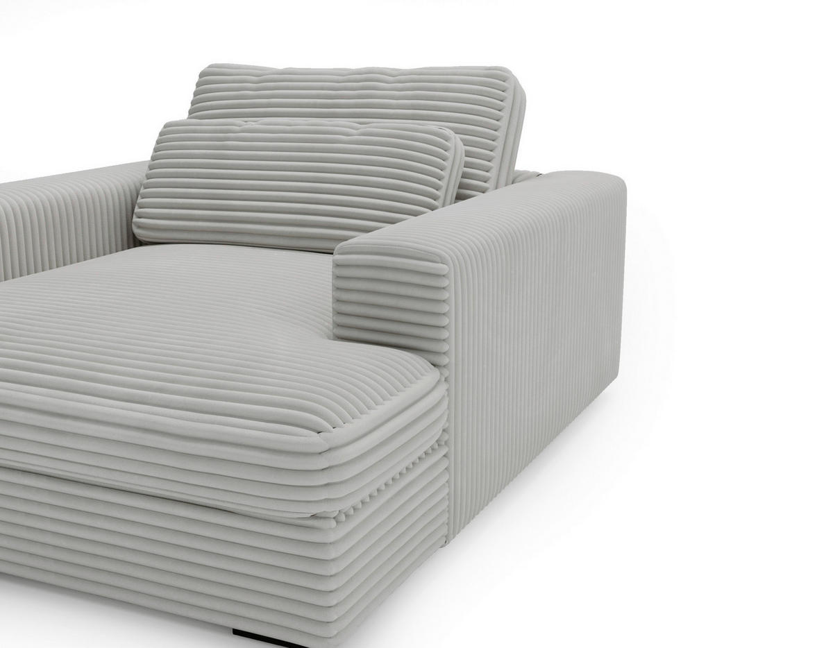 XXL-SESSEL - Mintgrau/Schwarz, MODERN, Kunststoff/Textil (122/80/159cm) - Lomoco