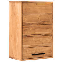HÄNGESCHRANK 40/60/23 cm  - Schwarz/Akaziefarben, MODERN, Holz/Metall (40/60/23cm) - Livetastic