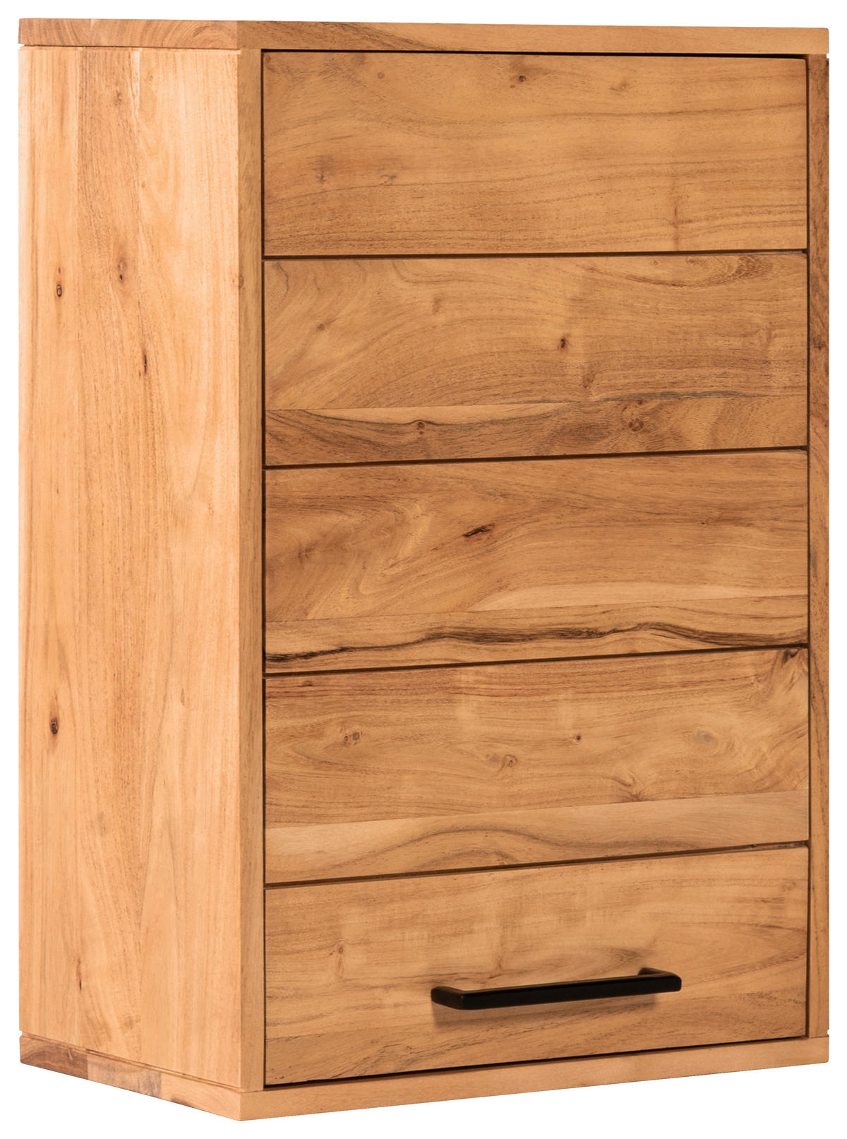HÄNGESCHRANK 40/60/23 cm  - Schwarz/Akaziefarben, MODERN, Holz/Metall (40/60/23cm) - Livetastic
