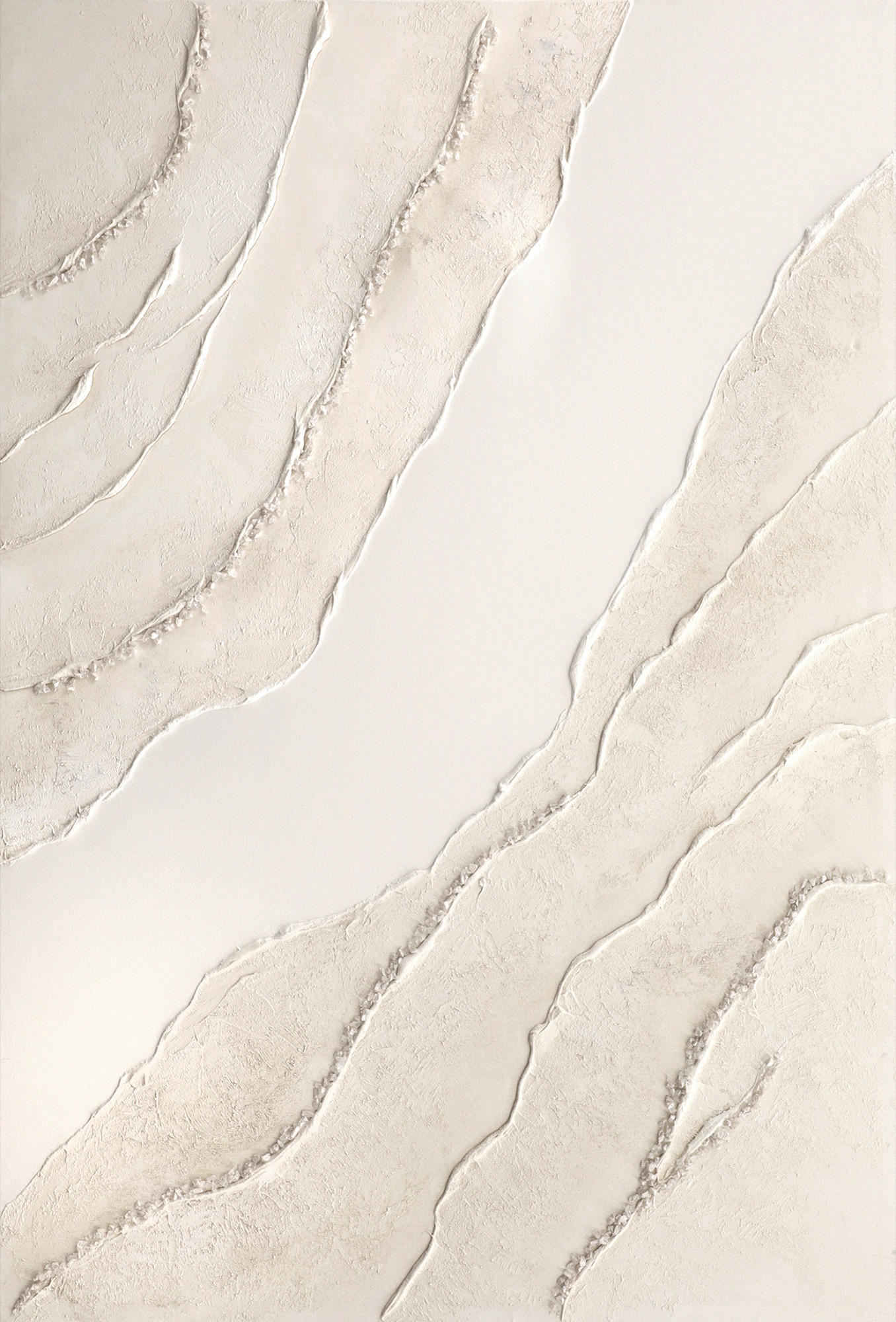 ÖLGEMÄLDE Landschaft & Natur, Abstraktes 80/118 cm  - Hellbraun/Multicolor, LIFESTYLE, Holzwerkstoff/Textil (80/118cm) - Monee