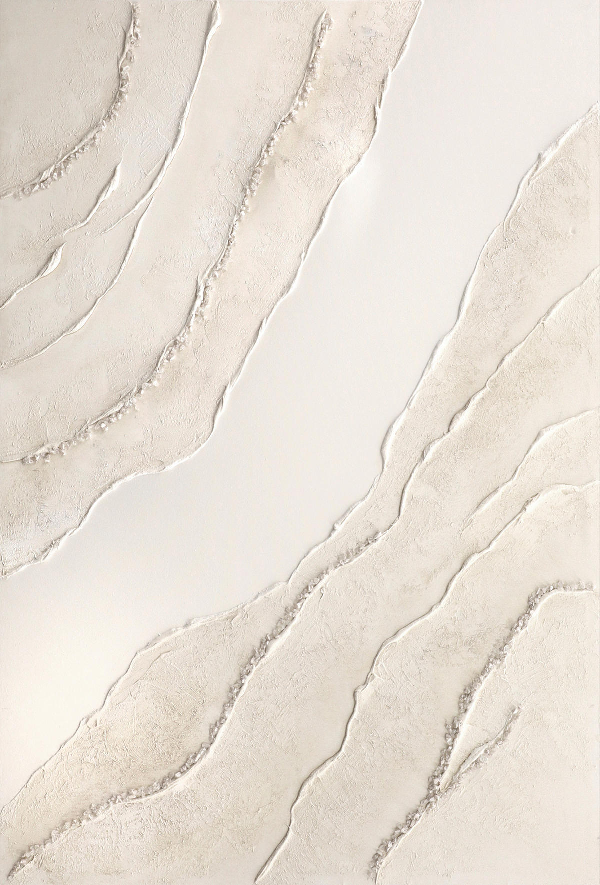 ÖLGEMÄLDE Landschaft & Natur, Abstraktes 80/118 cm  - Hellbraun/Multicolor, LIFESTYLE, Holzwerkstoff/Textil (80/118cm) - Monee