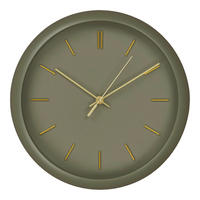 WANDUHR Rossano Wall Clock Dunkelgrün 30/30/4 cm  - Dunkelgrün, Basics, Glas/Kunststoff (30/30/4cm)