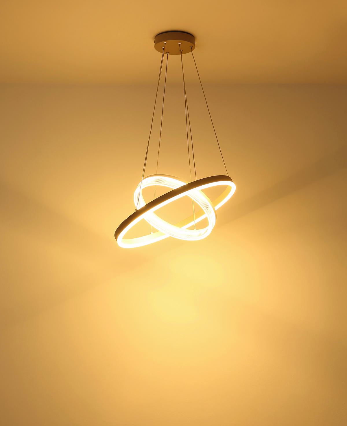 LED-HÄNGELEUCHTE 50/150 cm  - Sandfarben/Transparent, Design, Kunststoff/Metall (50/150cm) - Globo