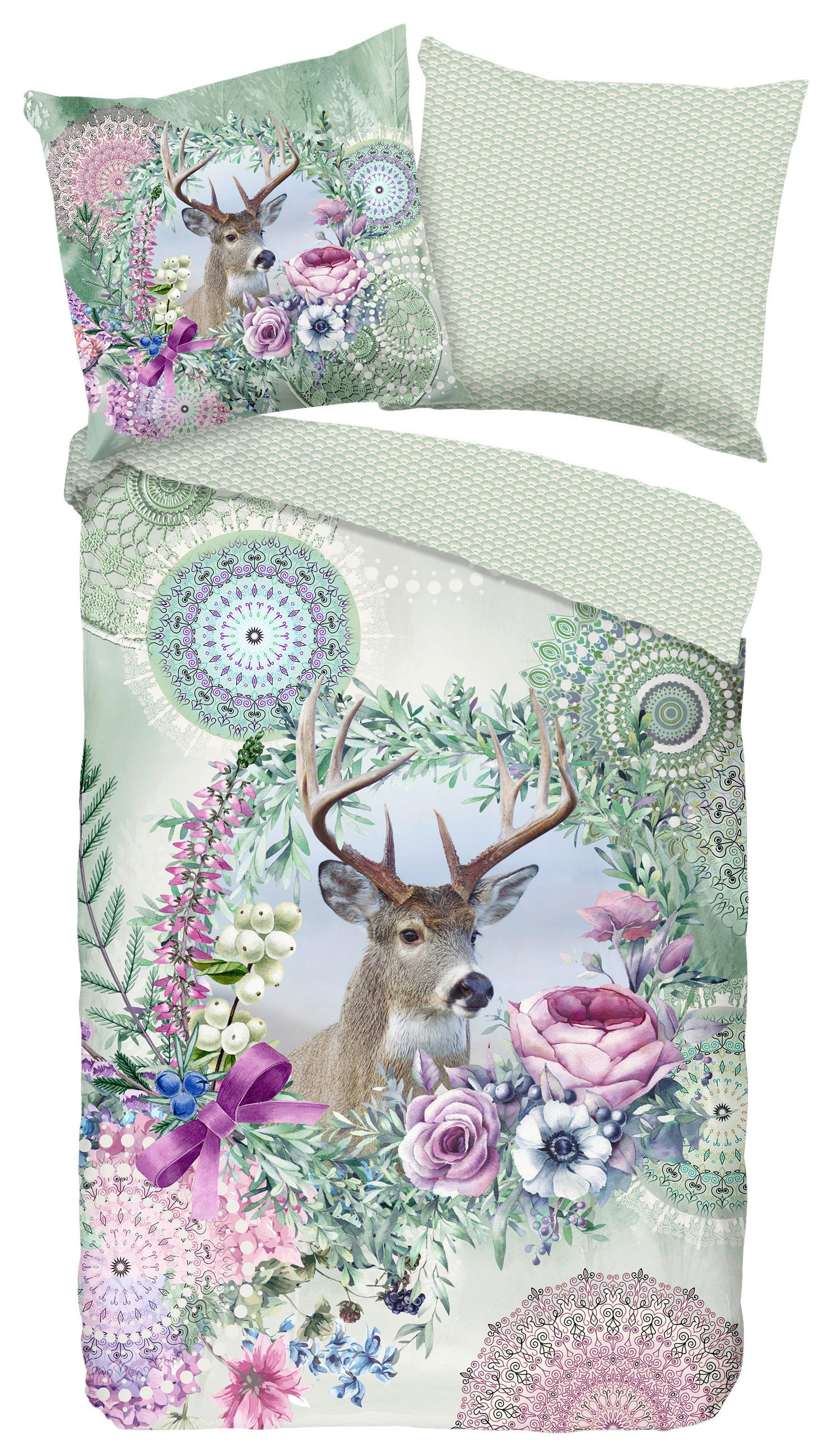 WENDEBETTWÄSCHE Romini Biber 135/200 cm  - Multicolor, Design, Textil (135/200cm)