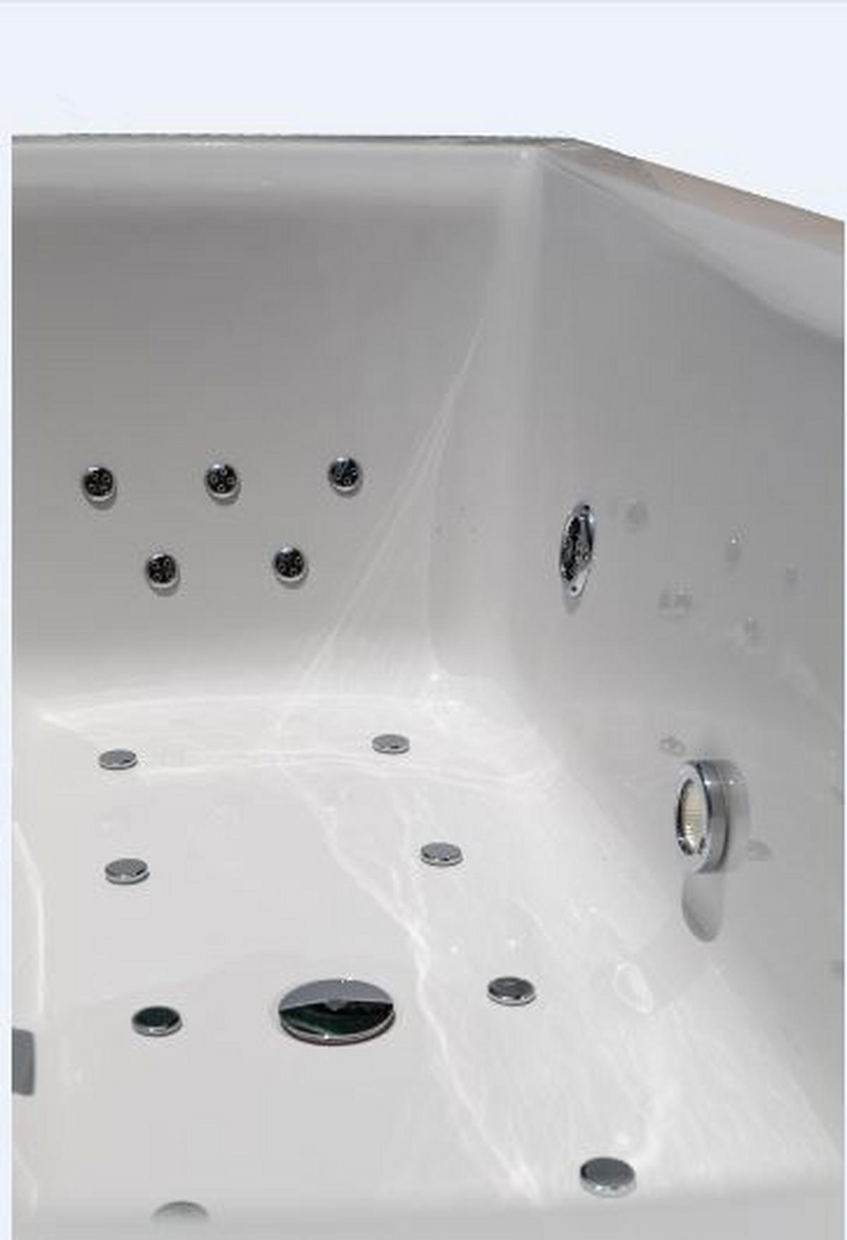 WHIRLPOOL-BADEWANNE Wandmontage   - Weiß, Basics (80/47/170cm)