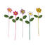 KUNSTBLUME - Gelb/Dunkelrosa, Trend, Textil/Metall KUNSTBLUME - Gelb/Dunkelrosa, Trend, Textil/Metall