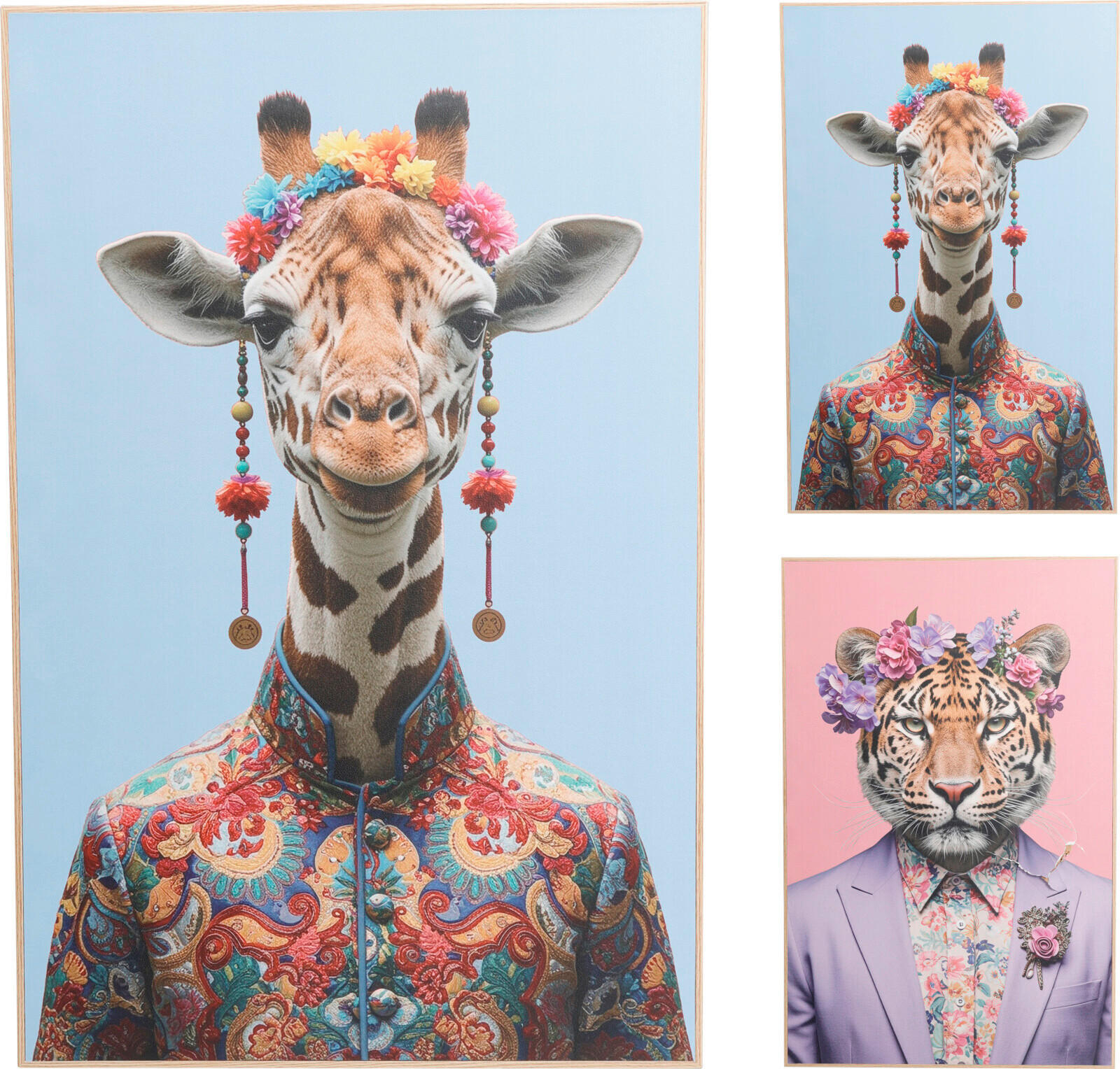 KÉP  - többszínű, Basics, fa (41cm)