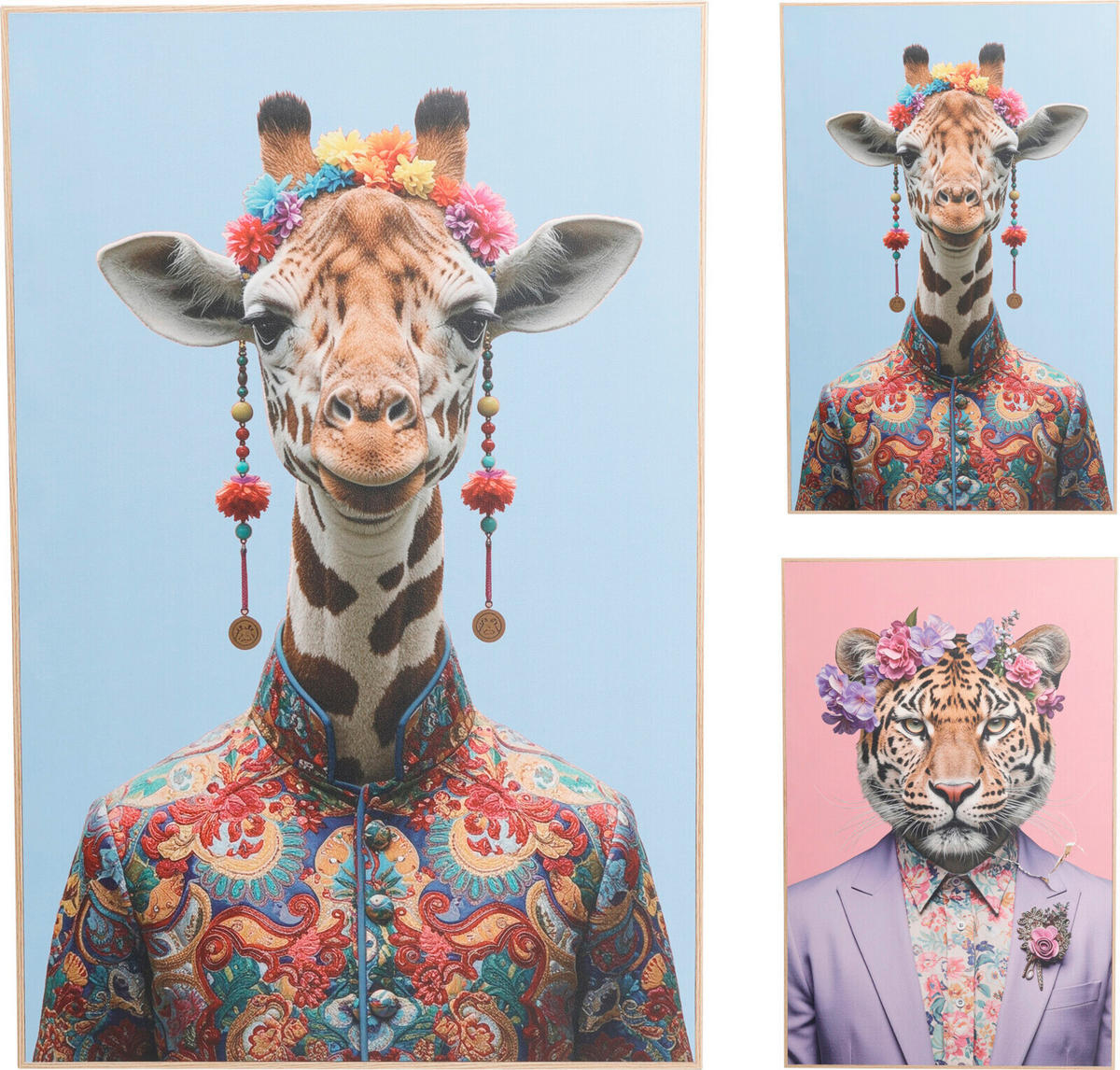 KÉP  - többszínű, Basics, fa (41cm)