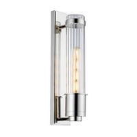 BADEZIMMER-WANDLEUCHTE - Chromfarben, Design, Glas/Metall (8.1/40/12.1cm) - Elstead Lighting