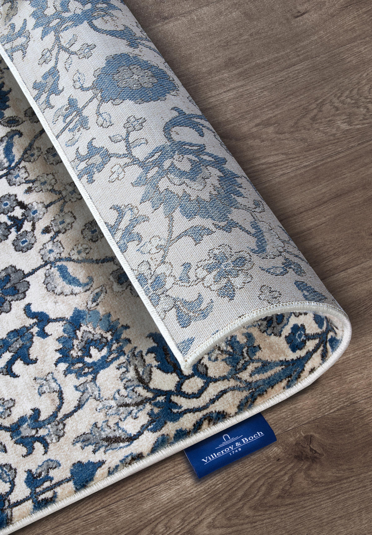 LÄUFER 80/240 cm Kollektion 1869 Blau, Creme  - Blau/Creme, Design, Kunststoff/Textil (80/240cm) - Villeroy & Boch