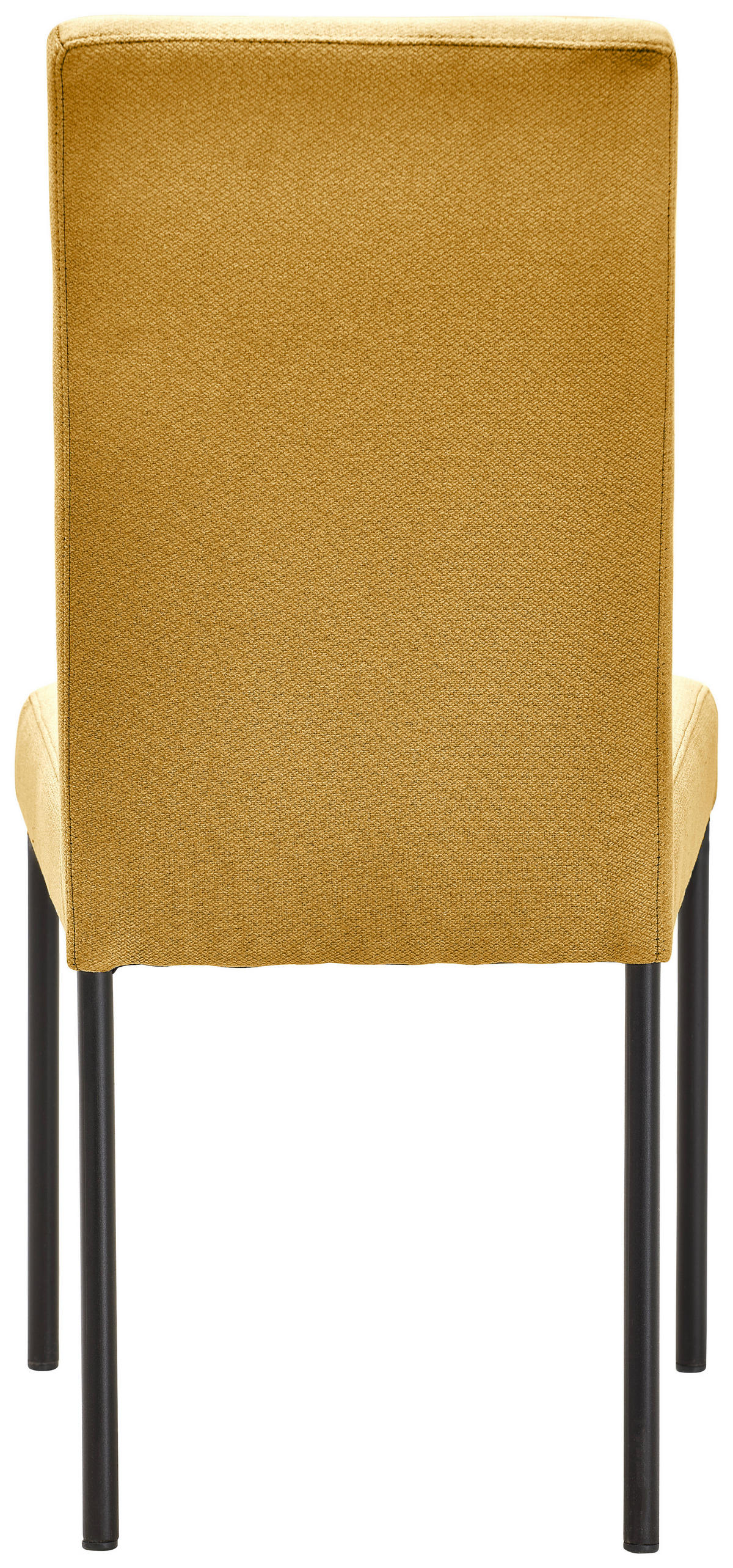 STUHL Webstoff Gelb, Schwarz  - Gelb/Schwarz, Design, Textil/Metall (46/91/61cm) - home24