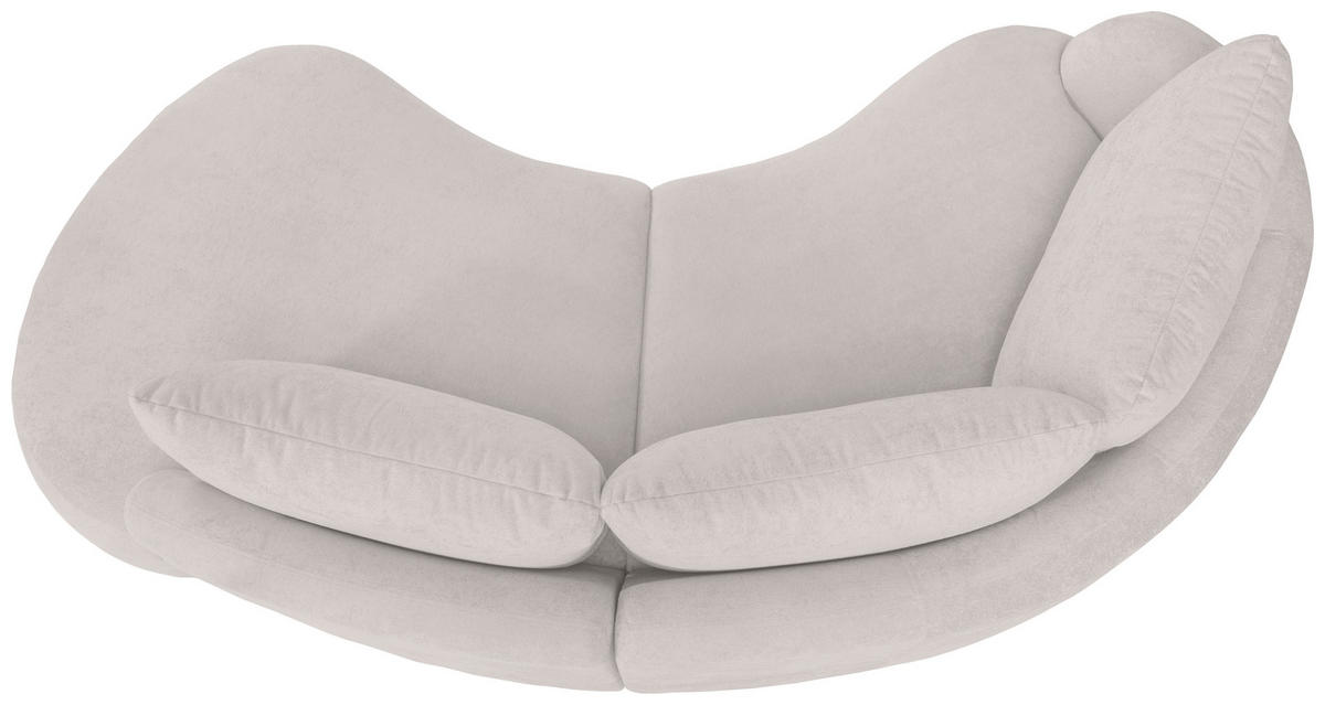 ECKSOFA Beige Mikrofaser  - Beige/Schwarz, MODERN, Kunststoff/Textil (139/250cm) - Livetastic