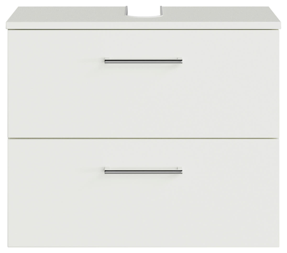 WASCHBECKENUNTERSCHRANK 60/49,8/33,3 cm  - Chromfarben/Weiß, KONVENTIONELL, Holzwerkstoff/Metall (60/49,8/33,3cm) - Sadena