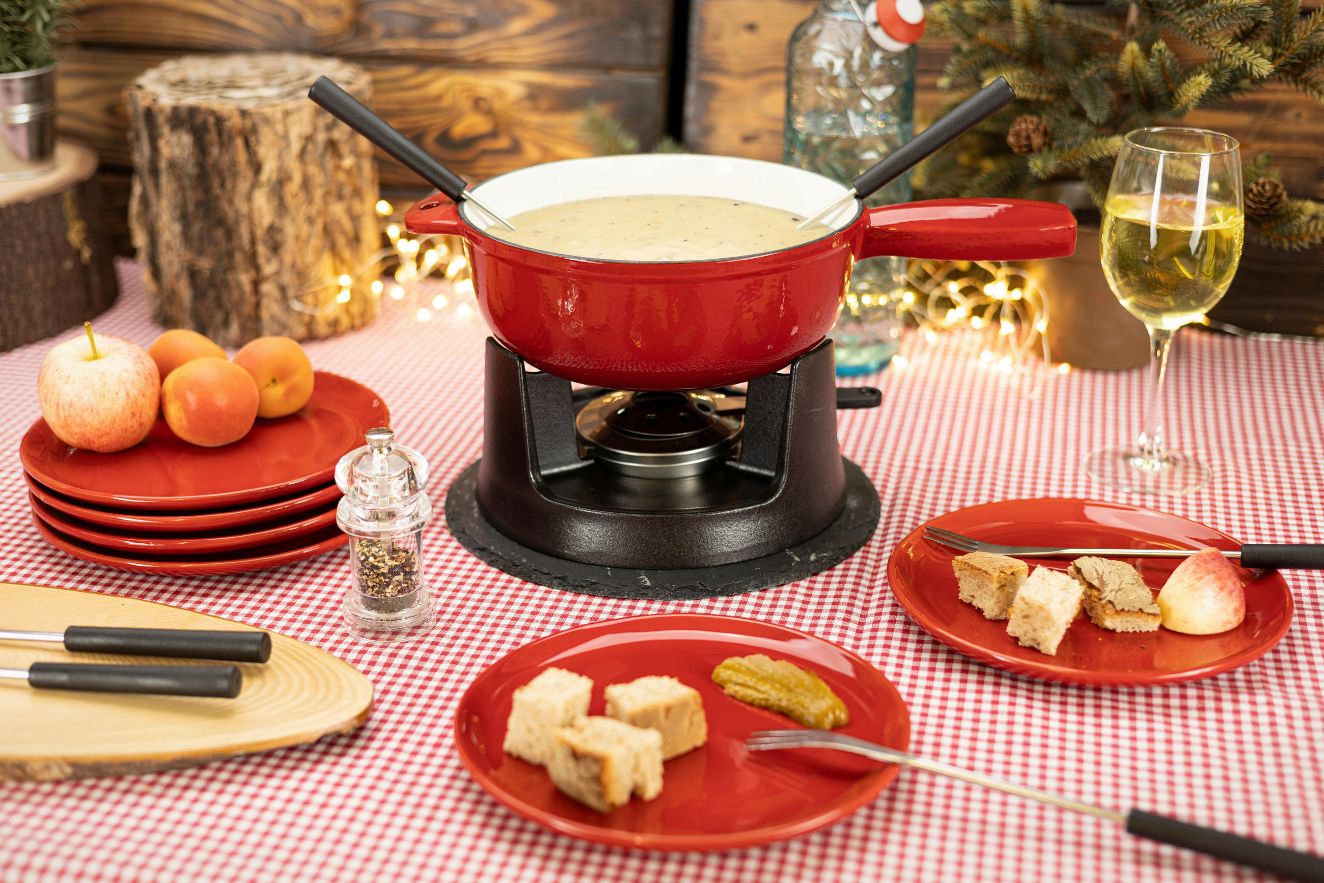 FONDUESET  - Design, Metall (22/18.5/36.5cm) - Nouvel