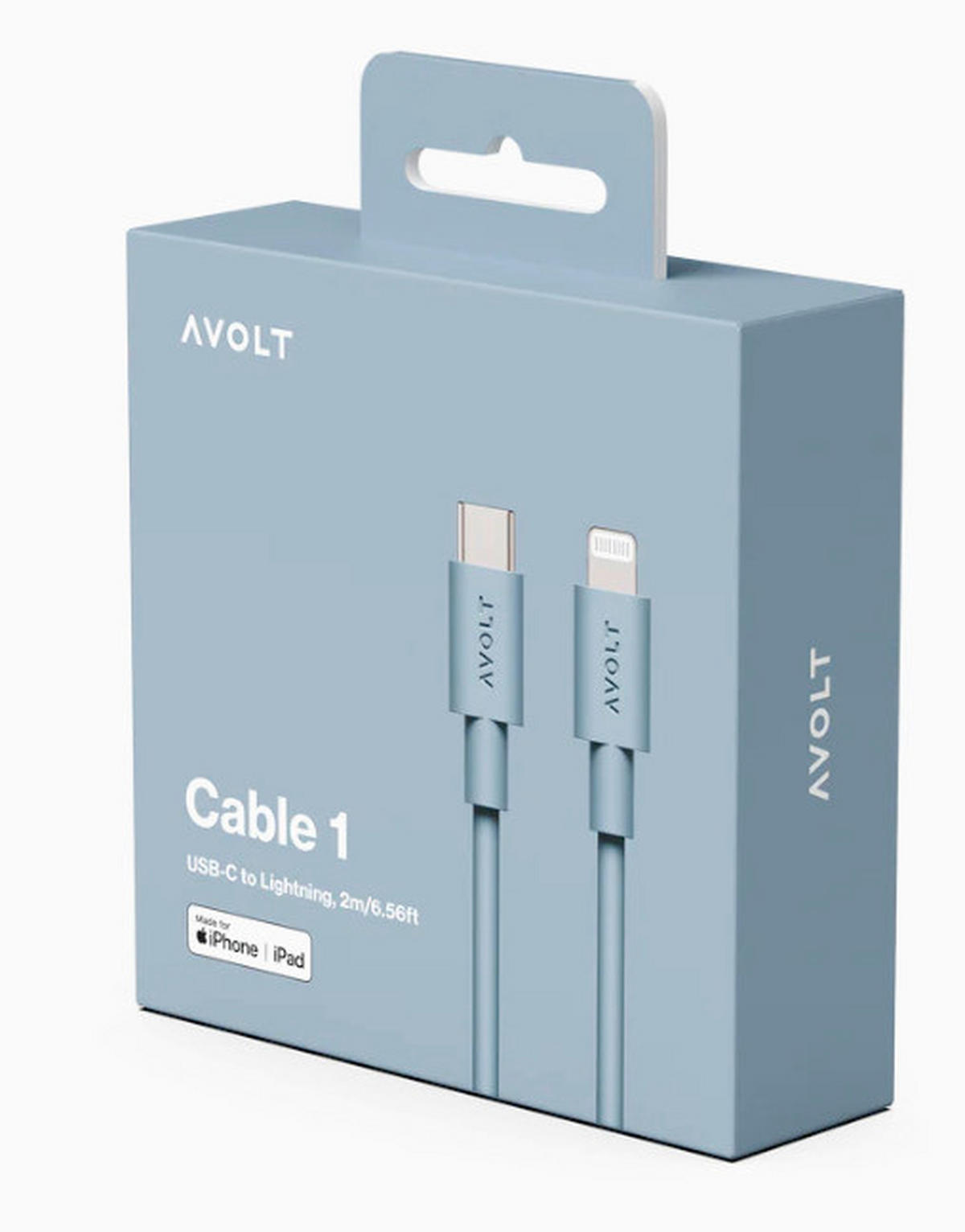 USB-LADEKABEL - Pastellblau, Basics, Kunststoff (200cm) - AVOLT