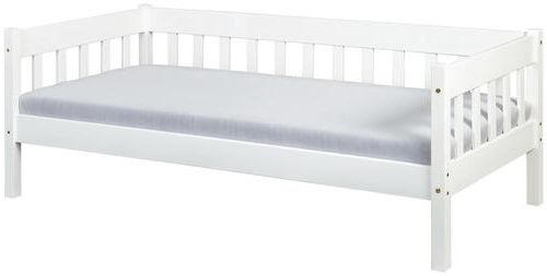 BETT Kiefer massiv 90/200 cm Weiß  - Weiß, KONVENTIONELL, Holz (90/200cm) - Carryhome