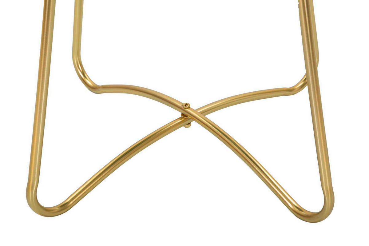 COUCHTISCH Grün, Goldfarben  - Goldfarben/Grün, Basics, Metall (45/59/45cm)