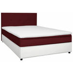BOXBETT 120/200 cm  in Rot, Weiß  - Rot/Schwarz, KONVENTIONELL, Holz/Textil (120/200cm) - Carryhome