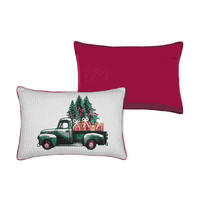 OKRASNA BLAZINA  KLAUS   35/55 cm          - rdeča/zelena, Konvencionalno, tekstil (35/55cm) - X-Mas