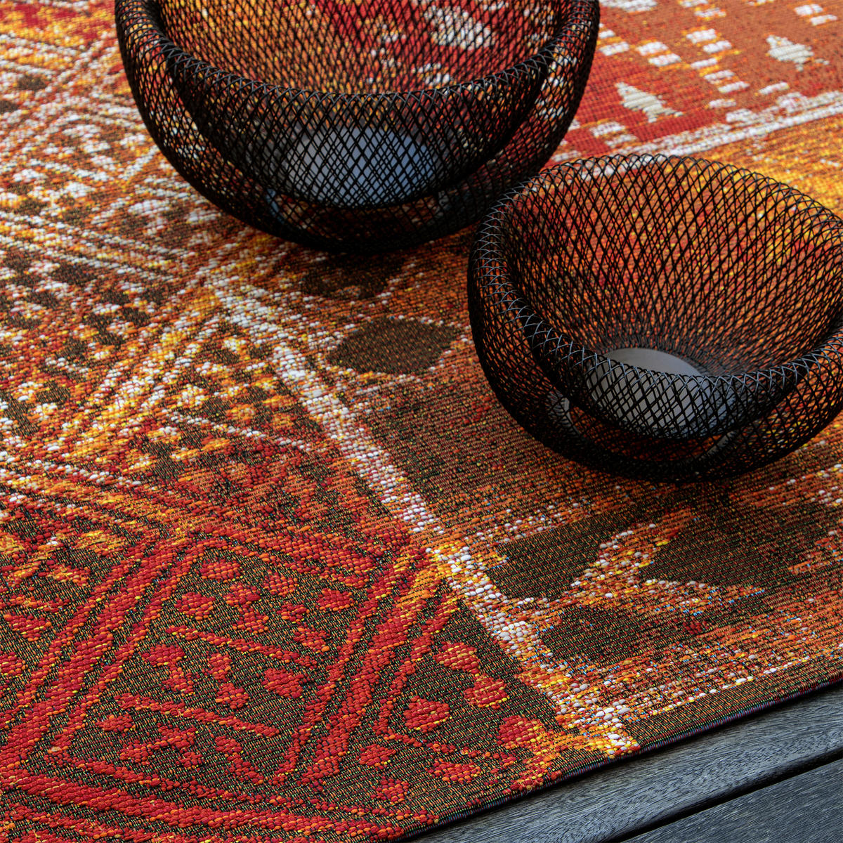 COVOR PENTRU EXTERIOR  My Gobelina  - multicolor/roșu, Design, textil (80/150cm) - Novel