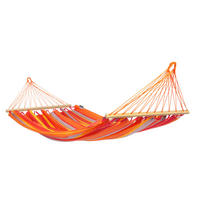 HÄNGEMATTE single bar outdoor  - Gelb/Rot, KONVENTIONELL, Holz/Textil (140/300cm) - La Siesta
