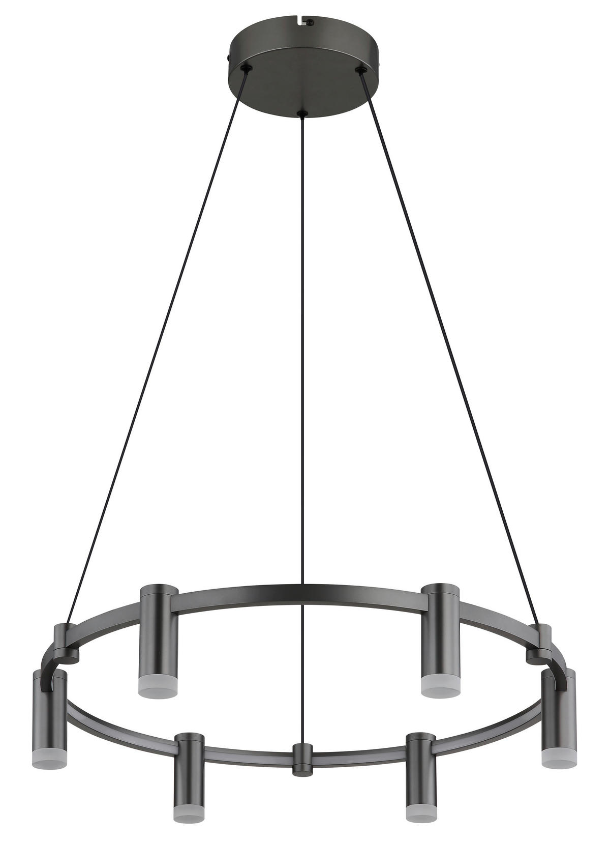 LED-HÄNGELEUCHTE 62/120 cm  - Anthrazit/Schwarz, Design, Kunststoff/Metall (62/120cm) - Globo