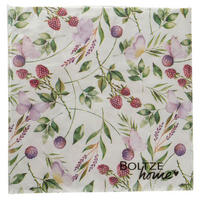 SERVIETTE   16,5/16,5/3 cm  - Weiss/Flieder, Basics, Papier (16,5/16,5/3cm)