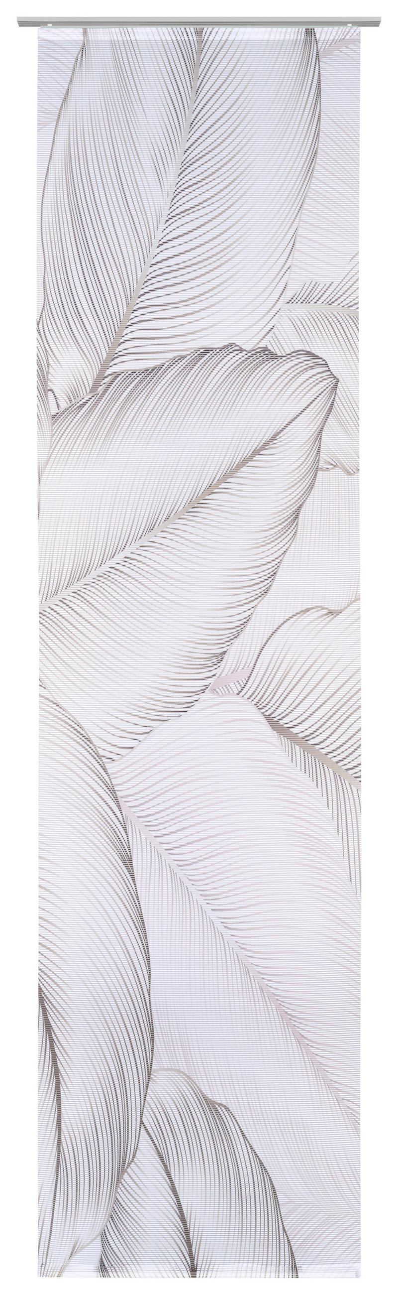 FLÄCHENVORHANG in Taupe halbtransparent  - Taupe, Basics, Textil (60/255cm) - Novel