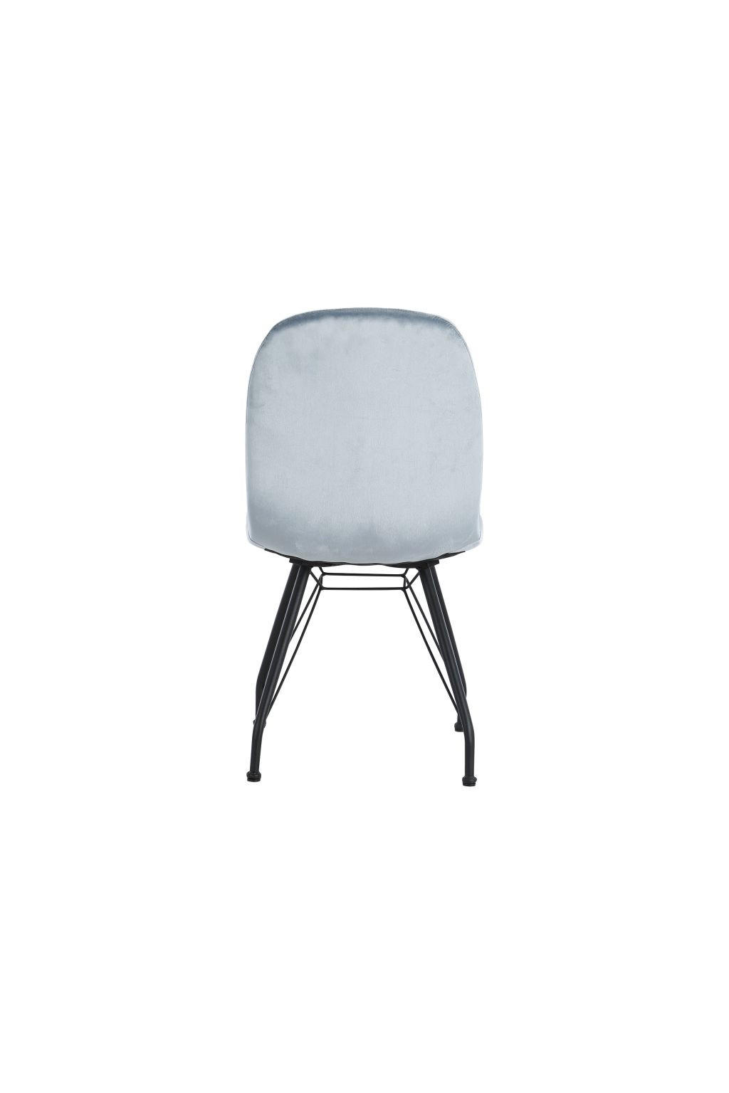 STOLICA  crna, svijetlo plava  drvo, metal, tekstil      - crna/svijetlo plava, Moderno, drvo/metal (44/86/56cm)