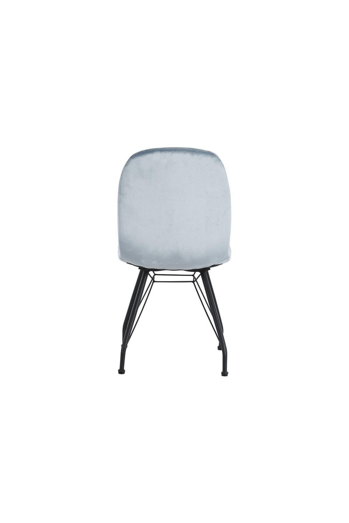 STOLICA  crna, svijetlo plava  drvo, metal, tekstil      - crna/svijetlo plava, Moderno, drvo/metal (44/86/56cm)