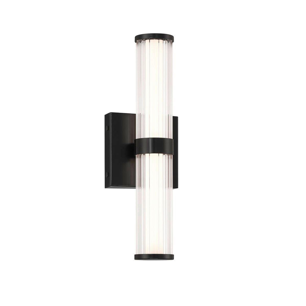 LED-WANDLEUCHTE - Chromfarben, Basics, Glas/Metall (35,5/9/10,1cm) - Elstead Lighting