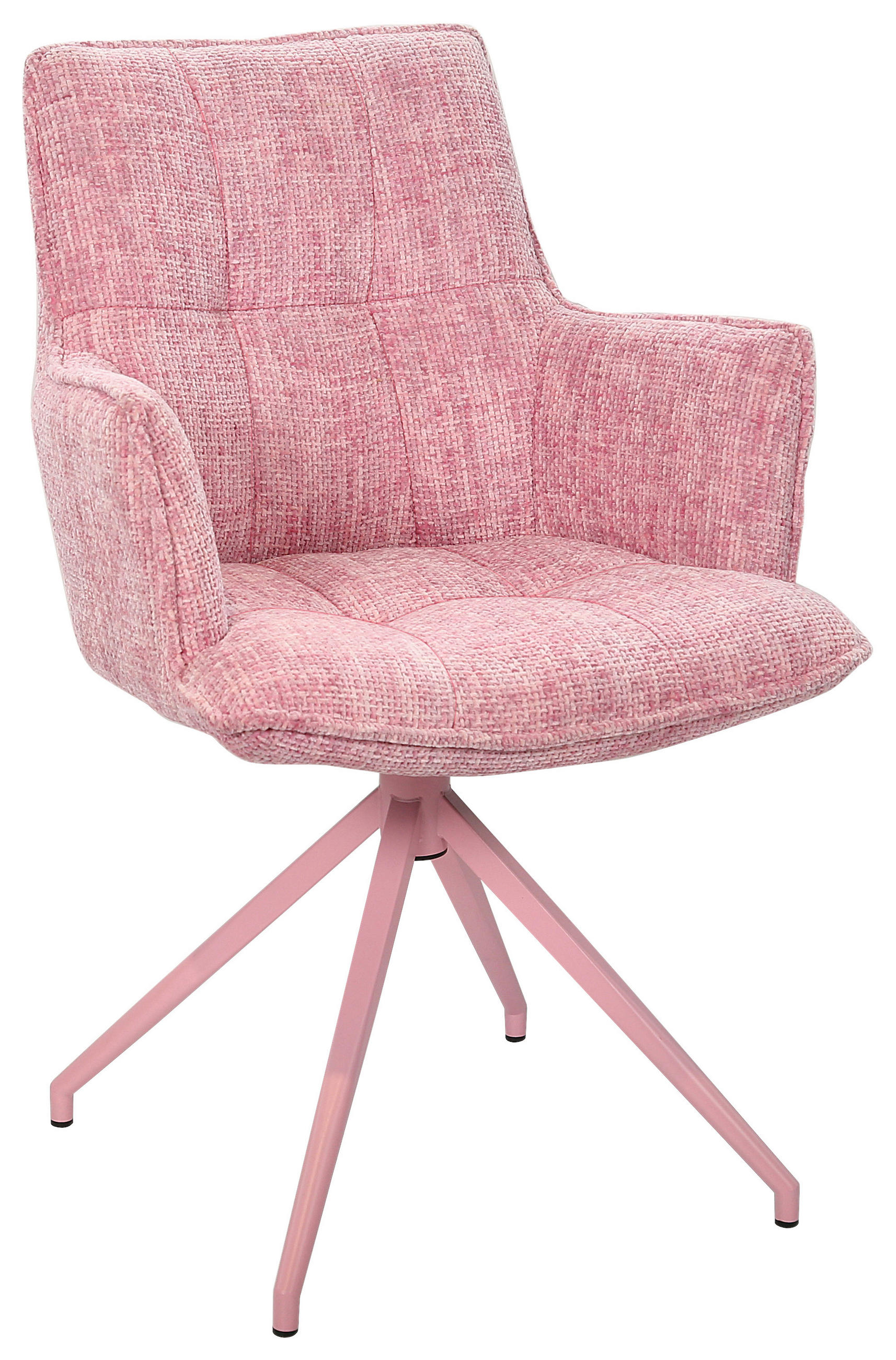STOL MED ARMSTÖD järn chenille  - rosa, Lifestyle, metall/textil (59,5/90,5/62,5cm) - Novel